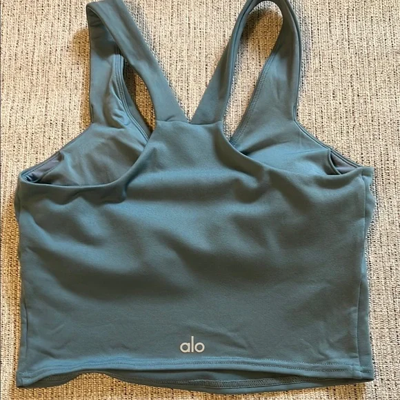 Alo yoga Real Blue Sports Bra - Picture 6 of 9